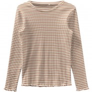 Preisvergleich für Oberteile: Langarmshirt NKFVEMMA , Organic Cotton beige Gr. 146/152 Mädchen Kinder
