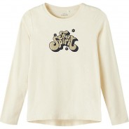 Preisvergleich für Oberteile: Langarmshirt NKFVIX  beige Gr. 122/128 Mädchen Kinder