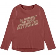 Preisvergleich für Oberteile: Langarmshirt NKFVIX  rot Gr. 158/164 Mädchen Kinder