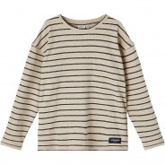 Preisvergleich für Oberteile: Langarmshirt NKMDUKKA , Organic Cotton beige Gr. 146/152 Jungen Kinder