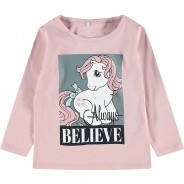 Preisvergleich für Oberteile: Langarmshirt NMFMLP , Organic Cotton rosa Gr. 92 Mädchen Kleinkinder