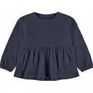Preisvergleich für Oberteile: Langarmshirt NMFVIDAISY , Organic Cotton dunkelblau Gr. 116 Mädchen Kinder