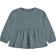 Preisvergleich für Oberteile: Langarmshirt NMFVIDAISY , Organic Cotton grau Gr. 116 Mädchen Kinder