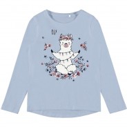 Preisvergleich für Oberteile: Langarmshirt NMFVIX  hellblau Gr. 92 Mädchen Kleinkinder