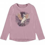 Preisvergleich für Oberteile: Langarmshirt NMFVIX  helllila Gr. 104 Mädchen Kleinkinder