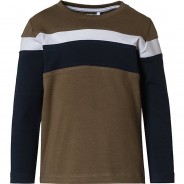Preisvergleich für Oberteile: Langarmshirt NMMKALEB  grau Gr. 86 Jungen Kleinkinder