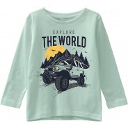 Preisvergleich für Oberteile: Langarmshirt NMMVAGNO  grün Gr. 110 Jungen Kleinkinder