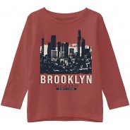 Preisvergleich für Oberteile: Langarmshirt NMMVAGNO , Organic Cotton rot Gr. 98 Jungen Kleinkinder