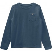 Preisvergleich für Oberteile: Langarmshirt NMMVEBBE  dunkelblau Gr. 116 Jungen Kinder
