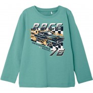 Preisvergleich für Oberteile: Langarmshirt NMMVUX  blau Gr. 110 Jungen Kleinkinder