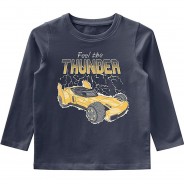 Preisvergleich für Oberteile: Langarmshirt NMMVUX  dunkelblau Gr. 122/128 Jungen Kinder
