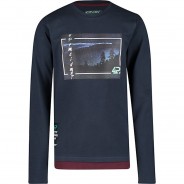 Preisvergleich für Oberteile: Langarmshirt OAKES  dunkelblau Gr. 128 Jungen Kinder