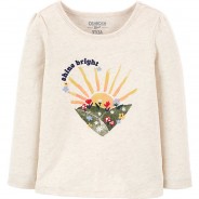 Preisvergleich für Oberteile: Langarmshirt  offwhite Gr. 98 Mädchen Kleinkinder