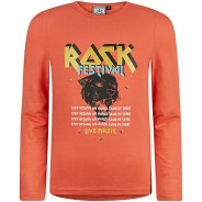 Preisvergleich für Oberteile: Langarmshirt  orange Gr. 134/140 Mädchen Kinder
