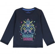 Preisvergleich für Oberteile: Langarmshirt , Organic Cotton dunkelblau Gr. 104 Jungen Kleinkinder