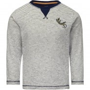Preisvergleich für Oberteile: Langarmshirt , Organic Cotton dunkelblau Gr. 128 Jungen Kinder