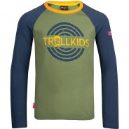 Preisvergleich für Oberteile: Langarmshirt PREIKESTOLEN , Organic Cotton grün/blau Gr. 128 Jungen Kinder