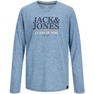 Preisvergleich für Oberteile: Langarmshirt Regular fit JORPOP, Bundweite REGULAR blau Gr. 176 Jungen Kinder