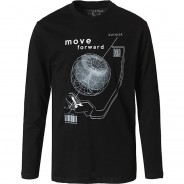 Preisvergleich für Oberteile: Langarmshirt  schwarz Gr. 146 Jungen Kinder