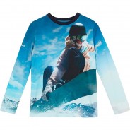 Preisvergleich für Oberteile: Langarmshirt TS  blau Gr. 122/128 Jungen Kinder