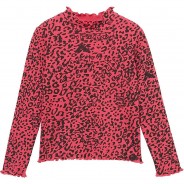 Preisvergleich für Oberteile: Langarmshirt TS LEO  fuchsia Gr. 98/104 Mädchen Kleinkinder