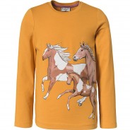 Preisvergleich für Oberteile: Langarmshirt  von SALT AND PEPPER dunkelgelb Gr. 104/110 Mädchen Kleinkinder
