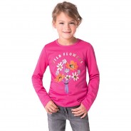 Preisvergleich für Oberteile: Langarmshirt  von ZAB kids rosa Gr. 116/122 Mädchen Kinder