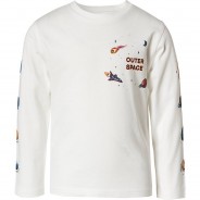 Preisvergleich für Oberteile: Langarmshirt  weiß Gr. 110 Jungen Kleinkinder