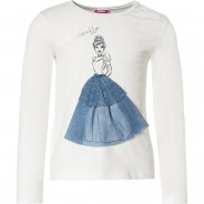 Preisvergleich für Oberteile: Langarmshirt  weiß Gr. 110 Mädchen Kleinkinder
