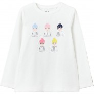 Preisvergleich für Oberteile: Langarmshirt  weiß Gr. 134 Mädchen Kinder