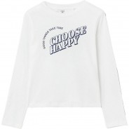 Preisvergleich für Oberteile: Langarmshirt  weiß Gr. 146 Mädchen Kinder