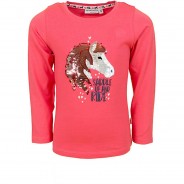 Preisvergleich für Oberteile: Langarmshirt , Wendepailletten rosa Gr. 128/134 Mädchen Kinder
