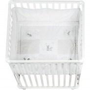 Preisvergleich für Laufställe: Laufgitter 100x100 Fox & Bunny weiß