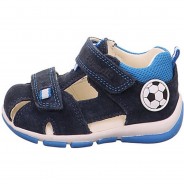 Preisvergleich für Schuhe: Lauflernsandale FREDDY in WMS Weite M4 blau Gr. 26 Jungen Kinder