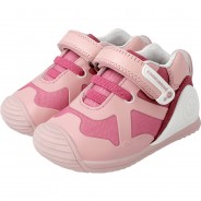Preisvergleich für Schuhe: Lauflernschuhe BIOGATEO  rosa-kombi Gr. 22 Mädchen Kleinkinder