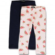 Preisvergleich für Hosen: Leggings Doppelpack , Organic Cotton altrosa Gr. 104 Mädchen Kleinkinder