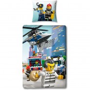 Preisvergleich für Heimtextilien: LEGO City Bettwäsche Set, 135 x 200 + 80 x 80 cm bunt
