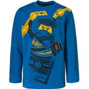 Preisvergleich für Oberteile: LEGO Ninjago Langarmshirt  blau Gr. 128/134 Jungen Kinder