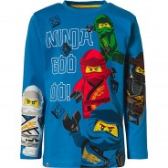 Preisvergleich für Oberteile: LEGO Ninjago Langarmshirt  blau Gr. 152/158 Jungen Kinder