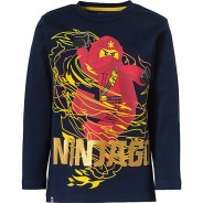 Preisvergleich für Oberteile: LEGO Ninjago Langarmshirt  dunkelblau Gr. 152/158 Jungen Kinder