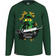 Preisvergleich für Oberteile: LEGO Ninjago Langarmshirt  dunkelgrün Gr. 140 Jungen Kinder