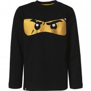 Preisvergleich für Oberteile: LEGO Ninjago Langarmshirt  schwarz Gr. 128/134 Jungen Kinder