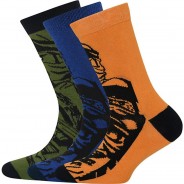 Preisvergleich für Strumpfwaren: LEGO Ninjago Socken 3er Pack  orange Gr. 26/27 Jungen Kleinkinder