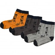 Preisvergleich für Strumpfwaren: LEGO Ninjago Socken 3er Pack  orange Gr. 26/27 Jungen Kleinkinder