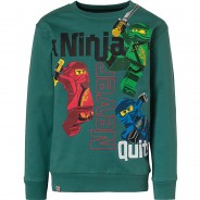 Preisvergleich für Oberteile: LEGO Ninjago Sweatshirt  dunkelgrün Gr. 152/158 Jungen Kinder