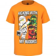 Preisvergleich für Oberteile: LEGO Ninjago T-Shirt  orange Gr. 134 Jungen Kinder