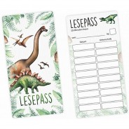 Preisvergleich für Schulbedarf: Lesepass Dinosaurier Lesezeichen zum lesen üben Grundschule  10-100 Stück Lesezeichen bunt