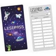 Preisvergleich für Schulbedarf: Lesepass Weltall Lesezeichen zum lesen üben Grundschule 10-100 Stück Lesezeichen bunt