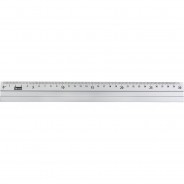 Preisvergleich für Schulbedarf: Lineal Aluminium, 30 cm silber