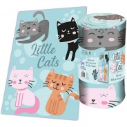 Preisvergleich für Heimtextilien: Little Cats Fleece-Decke mit Silk-Touch 150x100cm